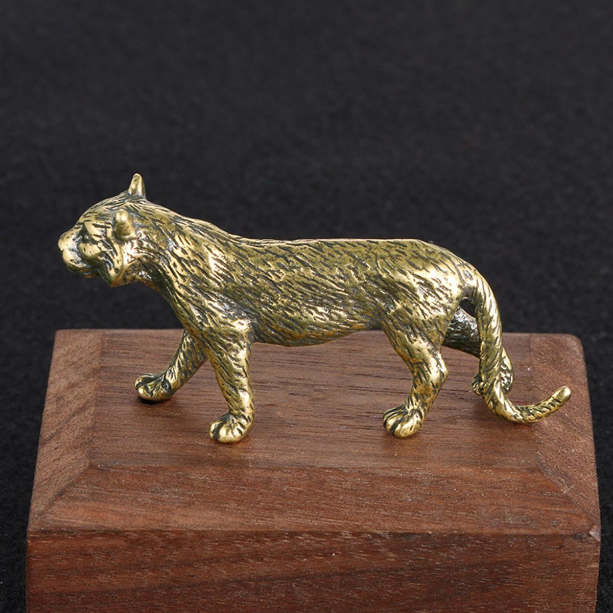 Brass Tiger Figurine Handcrafts Housewarming Gift