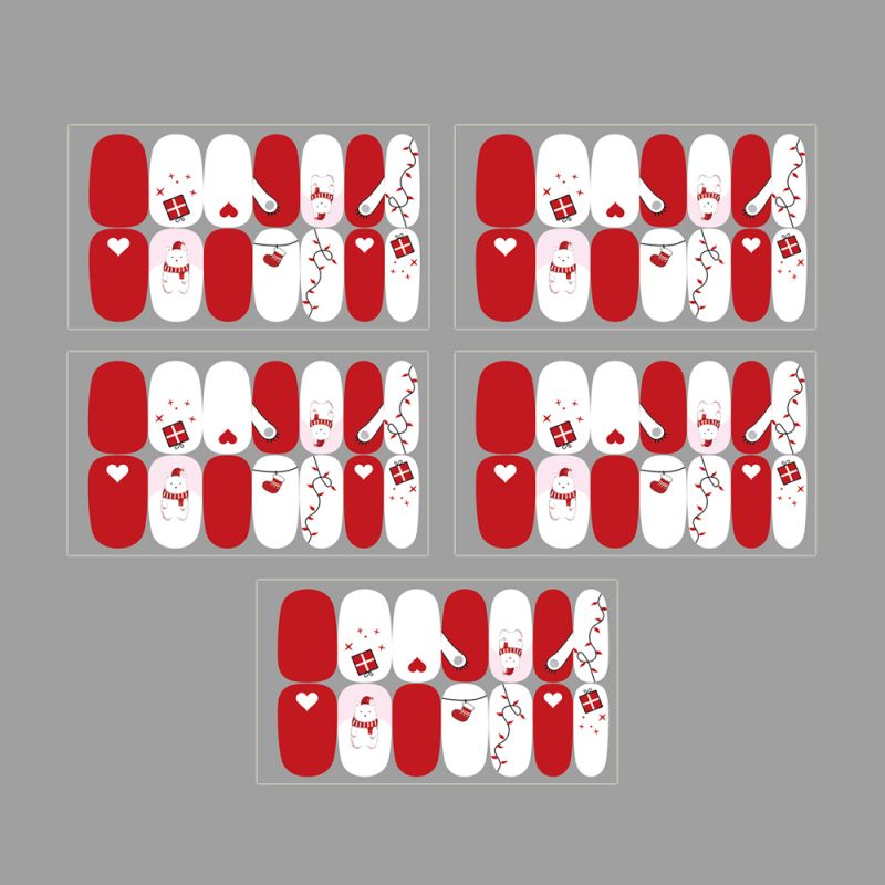 MA Tree Decoration Christmas Nail Sticker 14p, 5ea, TYPE1