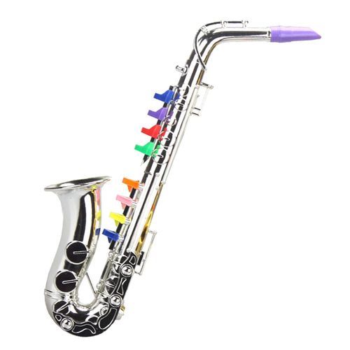 Saxophone 8 Colored Keys Simulation Toy For Children Party