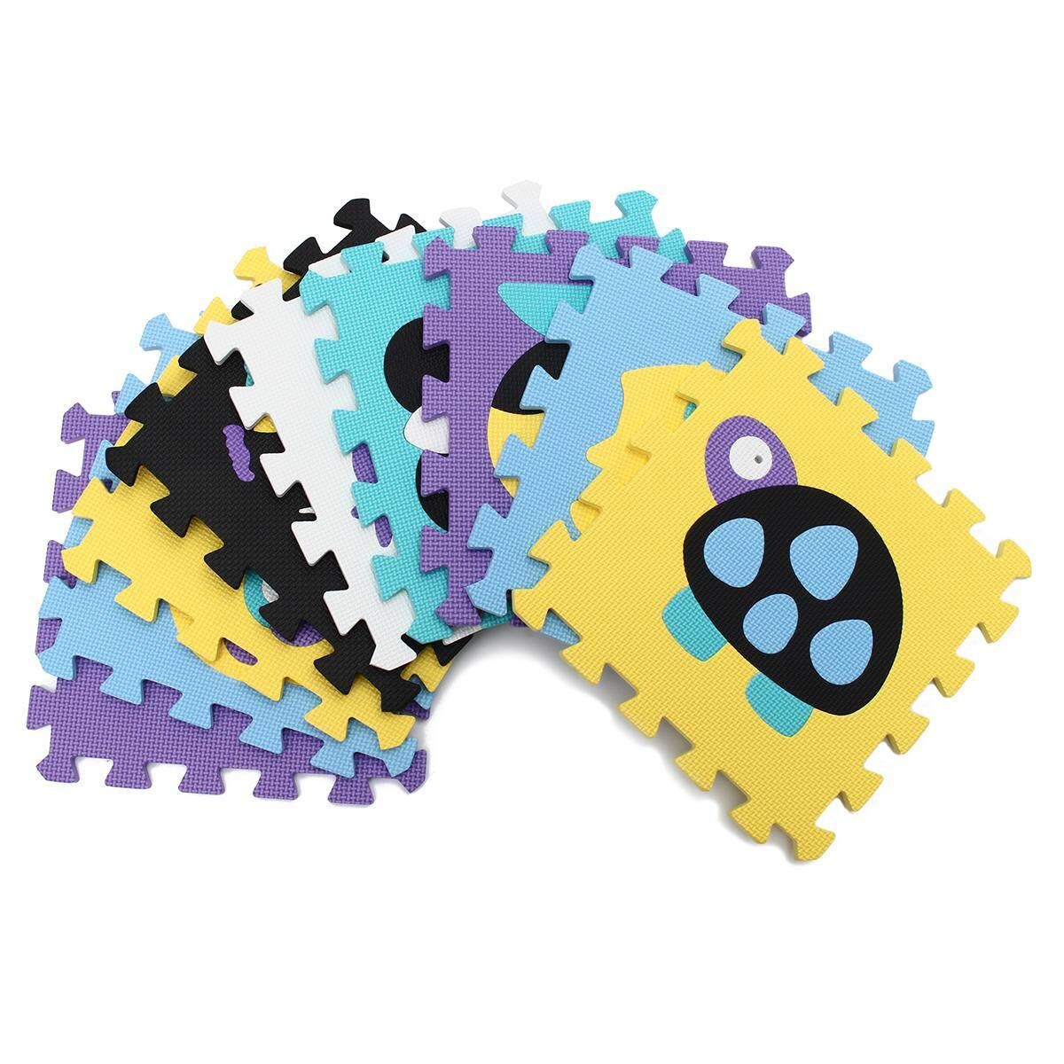9PCS EVA Foam Cartoon Puzzle Mat Children Jigsaw Crawling Carpets Baby Playmats # P015 P015