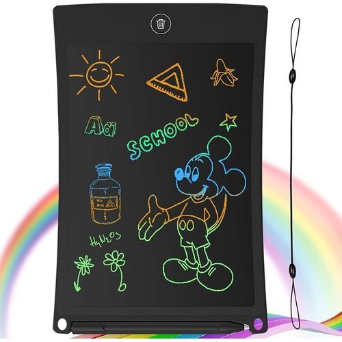 8.5 Inch LCD Writing Tablet Colorful Screen Doodle Board Electronic Digital Drawing Pad With Lock Button For Kids Adults 2022(#black)