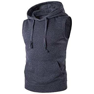 Sleeveless Hoodie Sweatshirt - Black