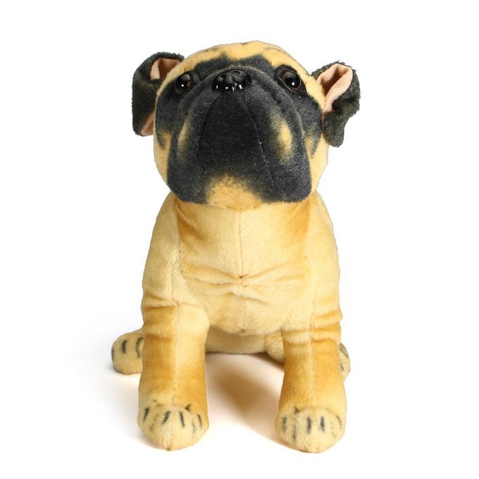 70cm New Large 60cm Pug Bull Dog Soft Plush Cuddly Toy Real Life Look Gift UK S