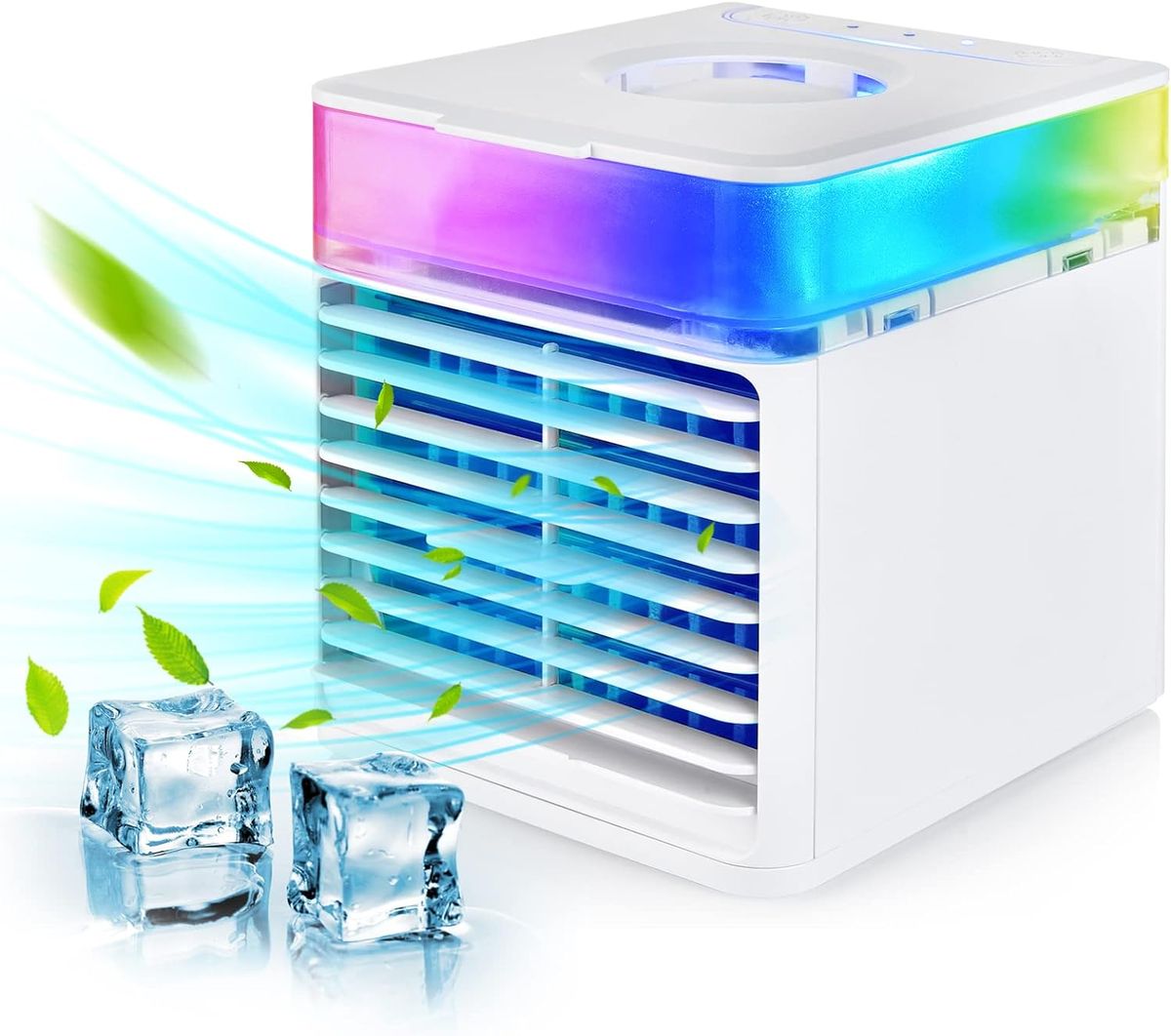 4 In 1  Air Cooler Mini Desktop Fan Small Air Conditioner