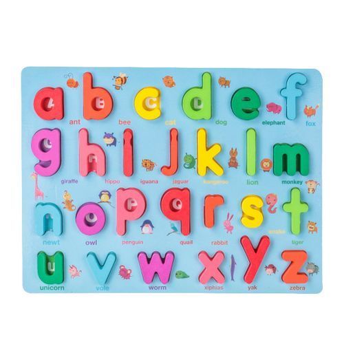Wooden Montessori Board  - Alphabet, Number And Shape