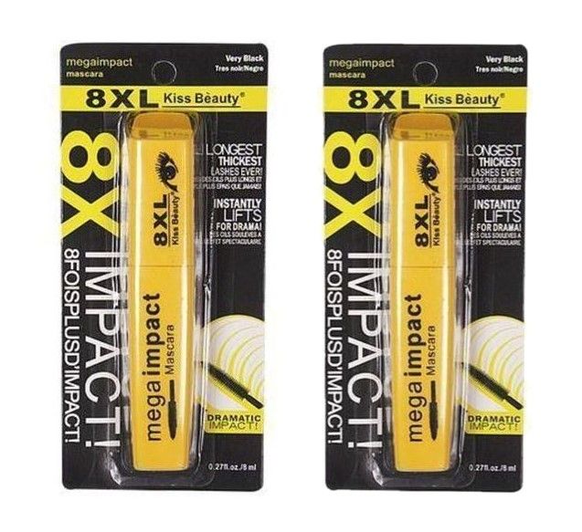 8XL Mega Impact Mascara Lengthening & Volumizing Mascara 2pcs