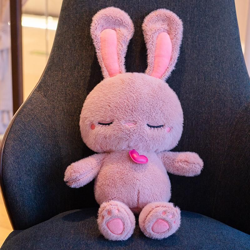 Giant Peeps Bunny Kawaii Stuffed Animals Plushie Cute Rabbit Doll Baby Companion Toy Birthday Valentine's Day Gift For Girls Kid