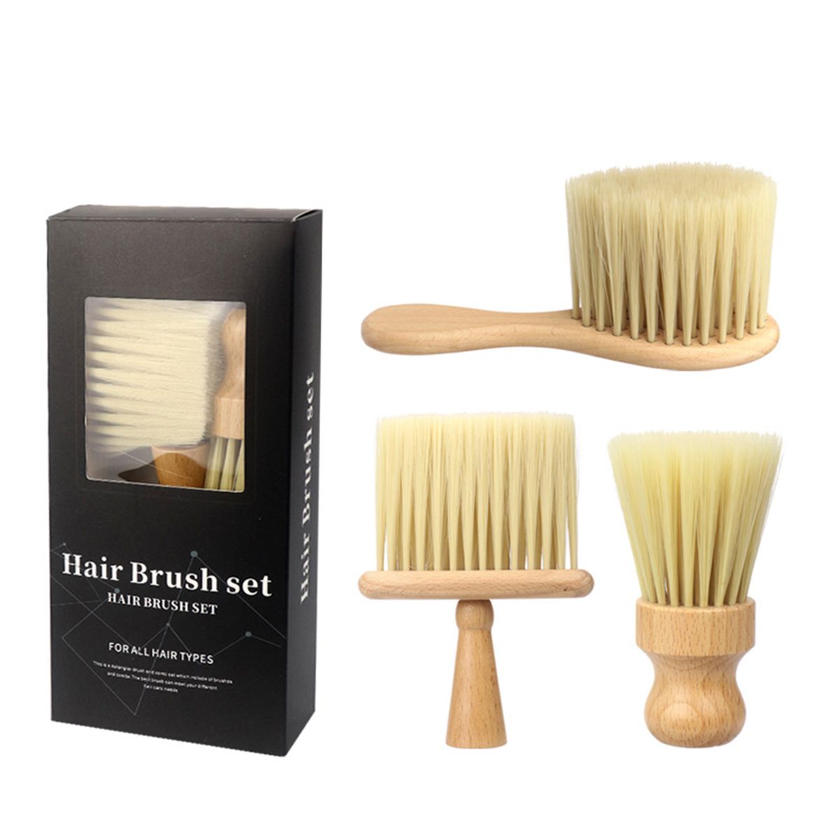 3 Packs Barber Neck Duster Brush Hair Cutting Cleaning