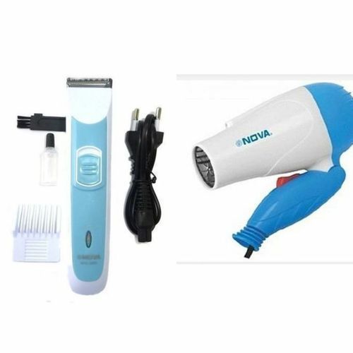 Rechargeable Hair Clipper And Foldable Hair Dryer