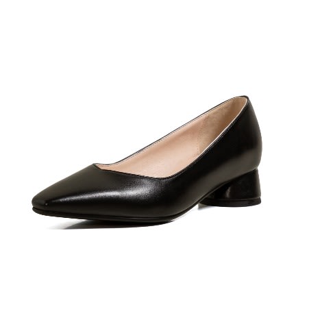 Block Mid Heel Cooperate Cover - Black