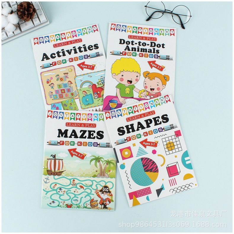 4 In 1 Colouring And Sticker Drawing/ Painting Activity Books For Preschool