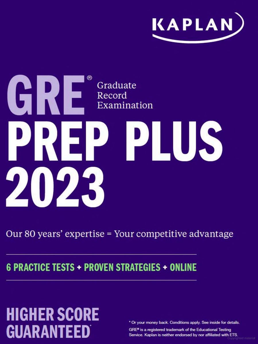 GRE Prep Plus 2023: 6 Practice Tests + Proven Strategies+ Online