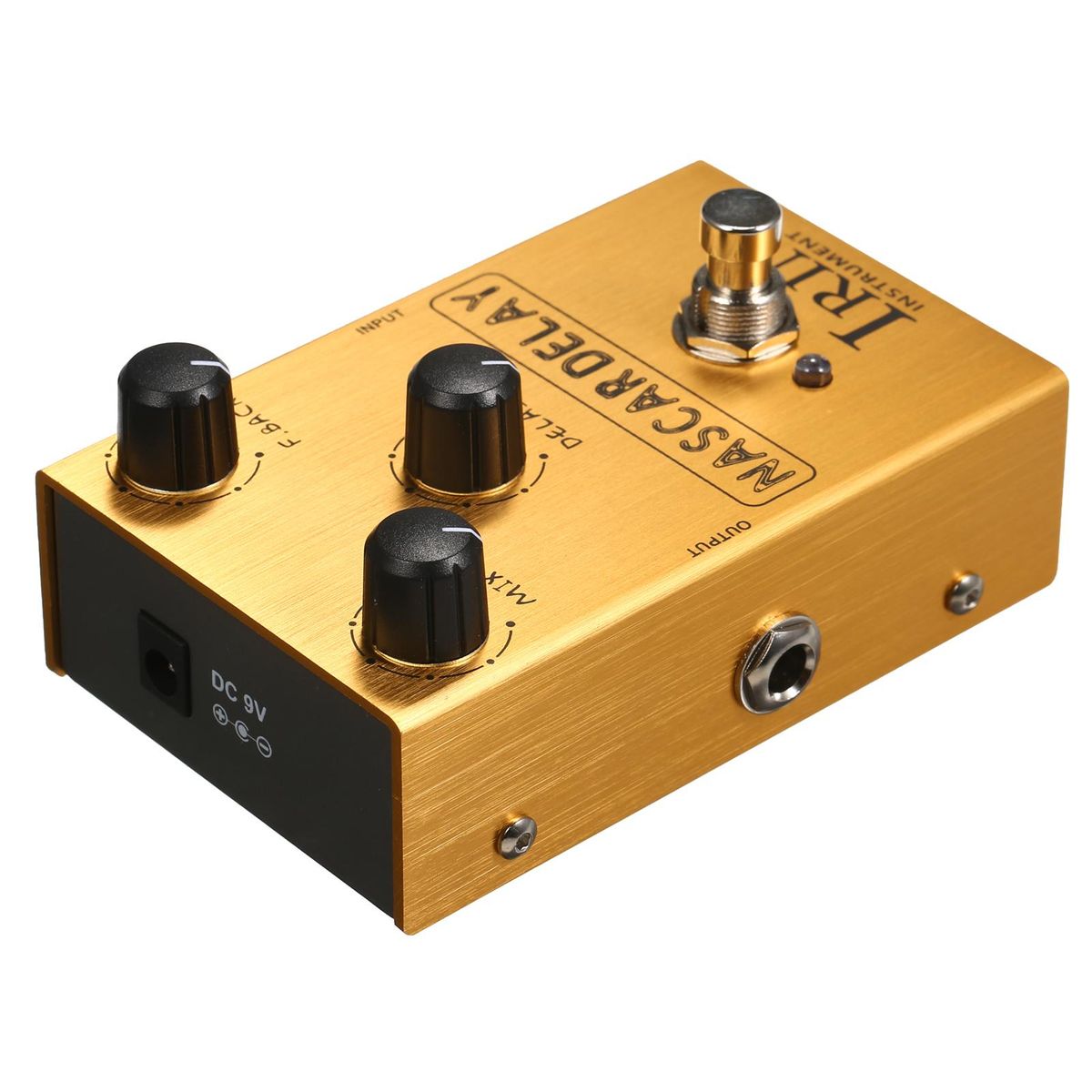 IRIN Delay Guitar Effect Pedal with Mix/Feedback/Delay 3 Control Knobs for Electric Guitar - NASCAR DELAY
