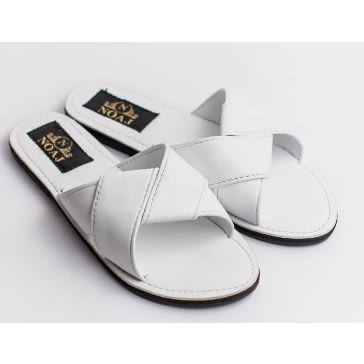 Female Folded Slippers - White