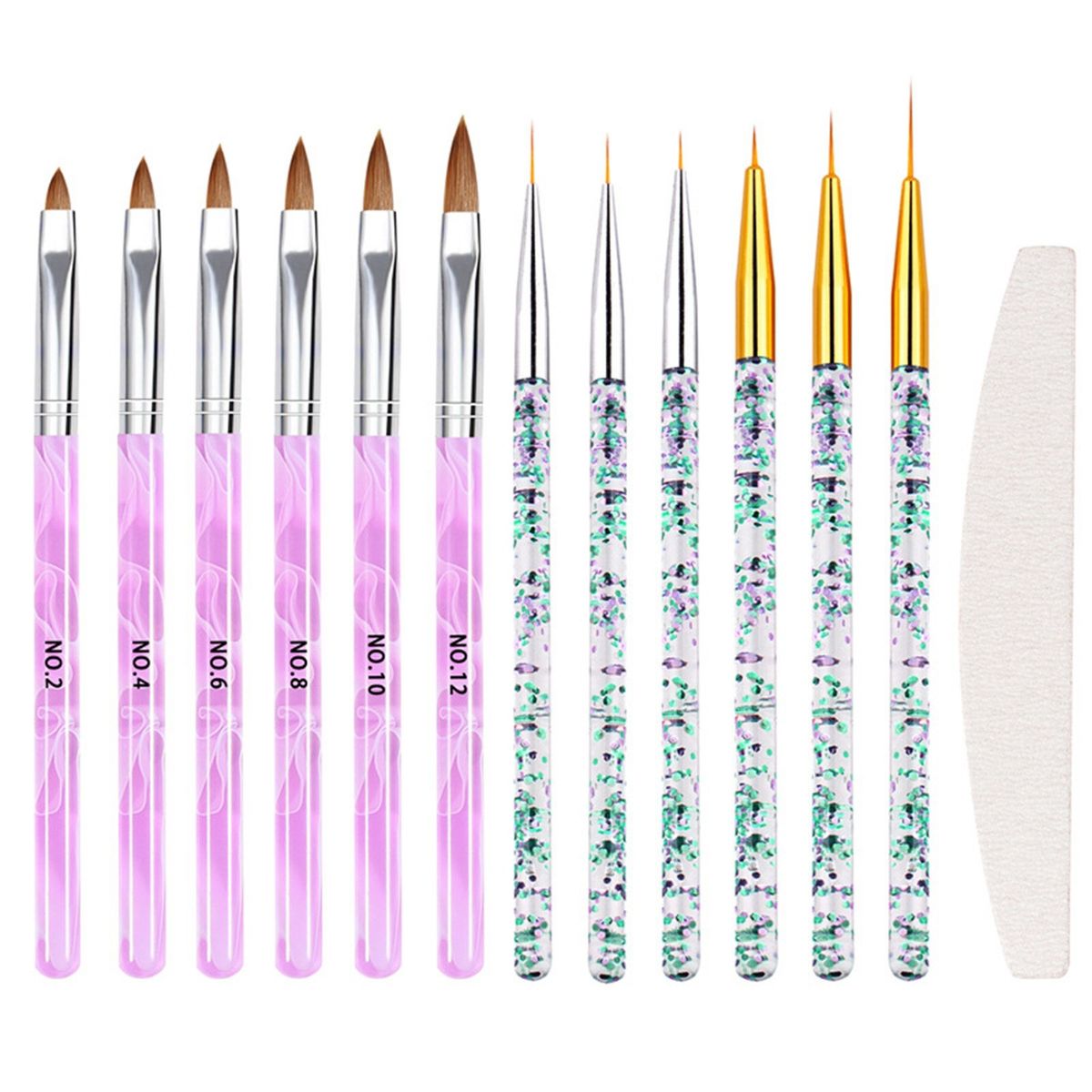 Nail Brushes Set Multi-functional Nail Liner Brushes Nail