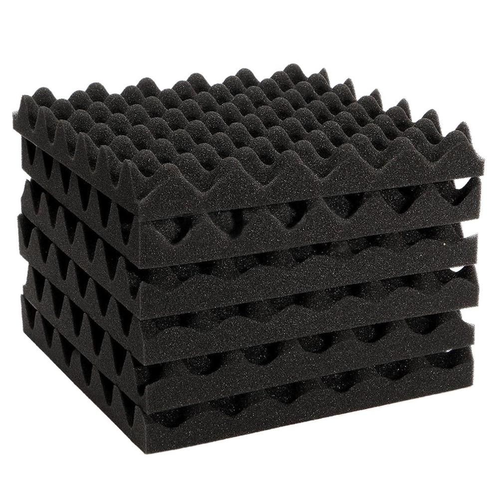 6pcs 30X30X4CM Soundproofing Acoustic Foam Tiles Noise