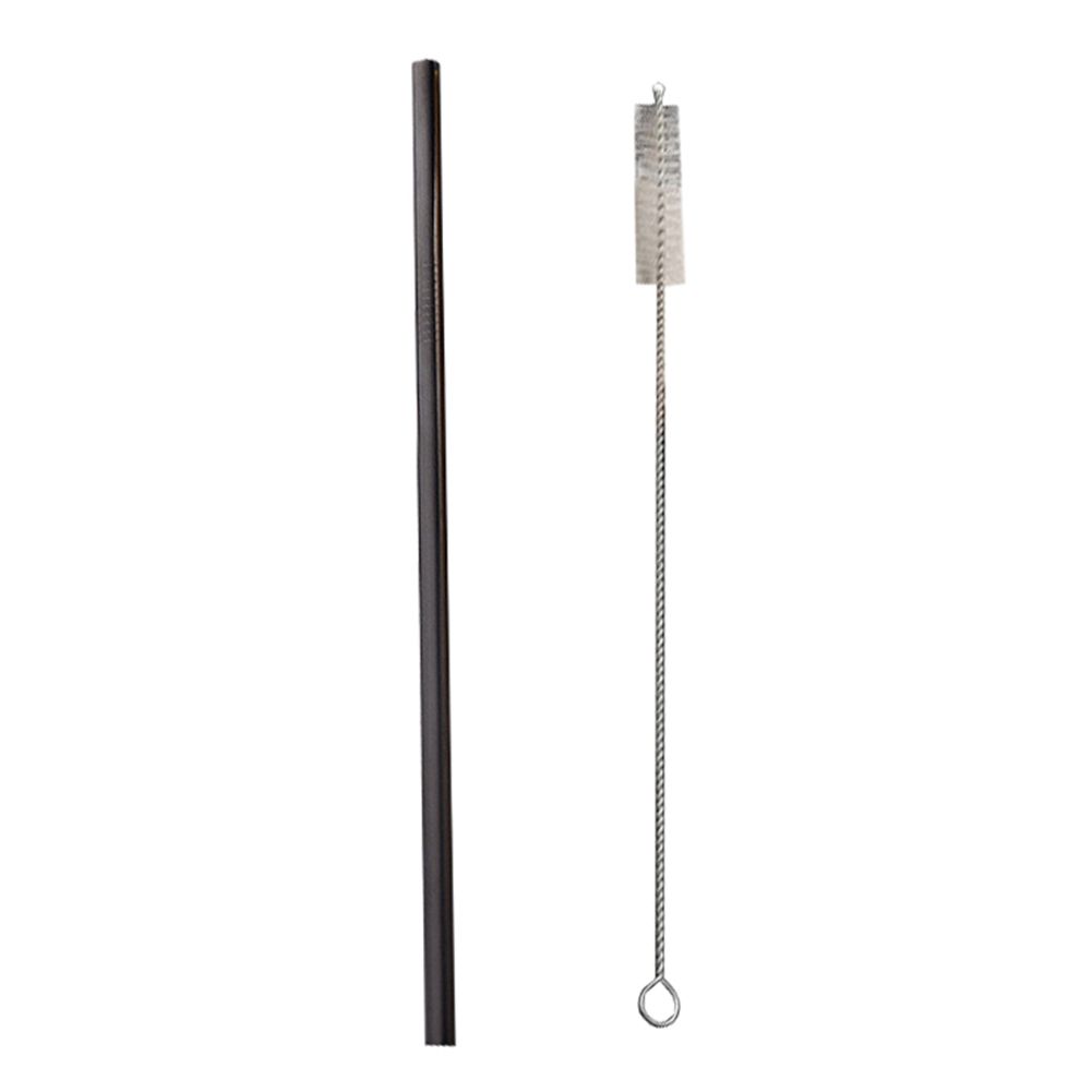 Stainless Steel Outdoor Reusable Straight Bent-Black