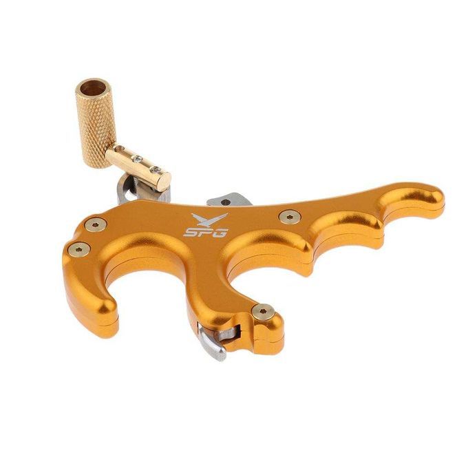 Archery Thumb   Release Automatical 4 Finger Compound Bow Release Gold