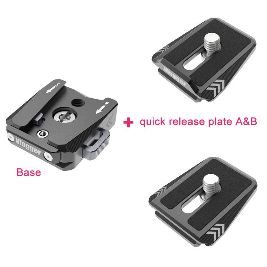 Quick Release Clamp Plate Lock Adapter fast loading seat Base Plate fits Arca swiss for Cameras Tripod Monitor cage