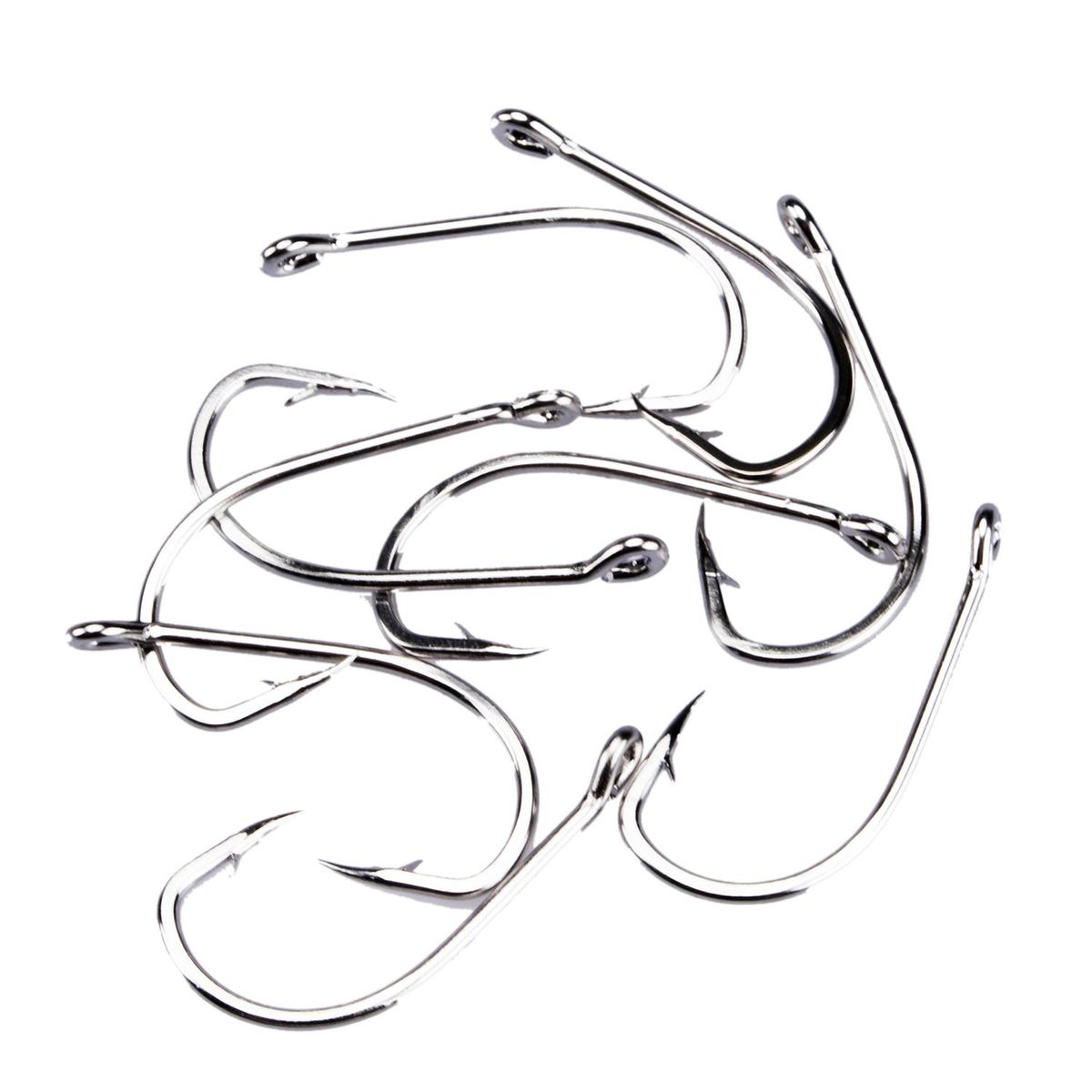 10PCS High Carbon Steel Fishing Hooks Worm Pond Fish Bait