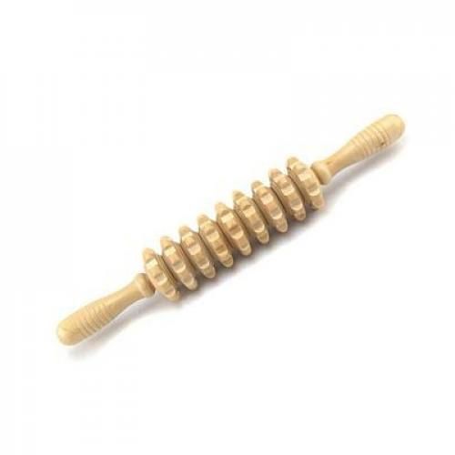 Wood Stick Massager Roller Body Muscle Physio - Nine Rounds...