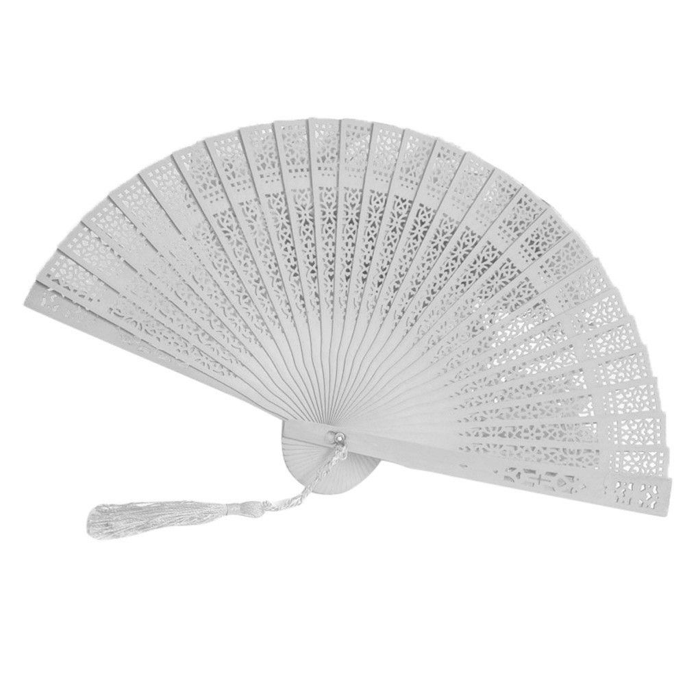 Folding Bamboo Wooden Party For Hand #0523 Chinese Fan Wedding Fragrant 2018 Garden Style Carved Parties