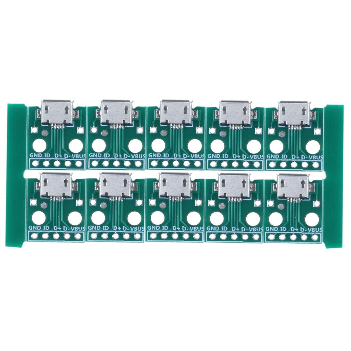 10Pcs -Usb To Dip Adapter 5Pin Female Connector B Type Pcb Converter