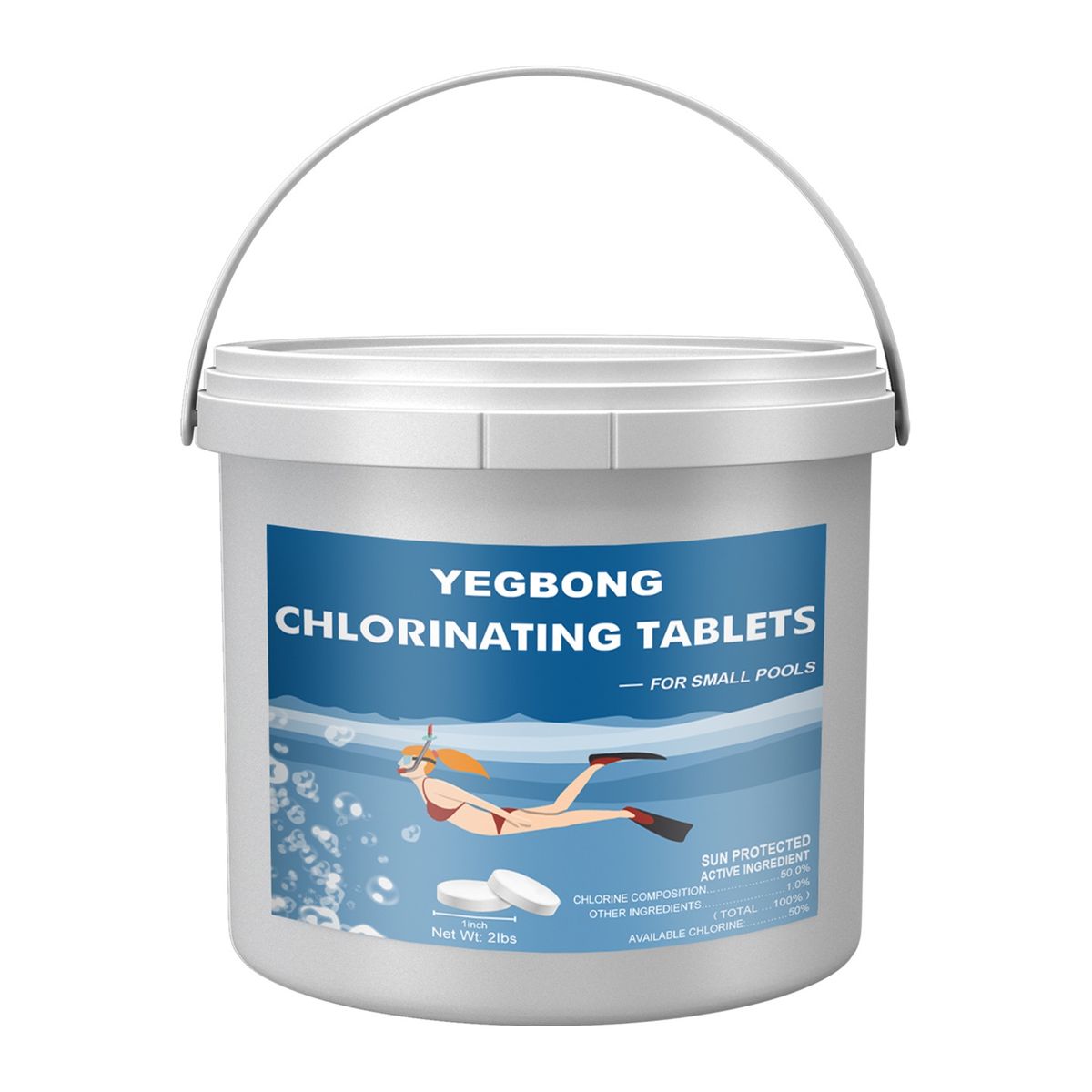 Pool Maintenance Tablets Long Lasting Chlorine Tabs C