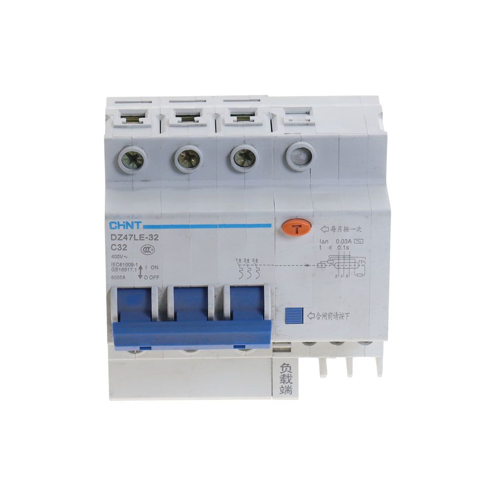 40A 20A 50A Residual 3P+N DZ47LE 16A 32A 10A 25A 60A CHNT