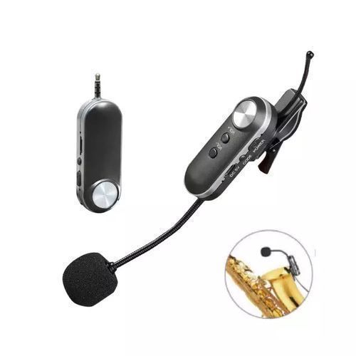 Rechargeable UHF Wireless Microphone For Saxophone Musical Instruments Sax, Trombone, Horn, Trumpet Etc