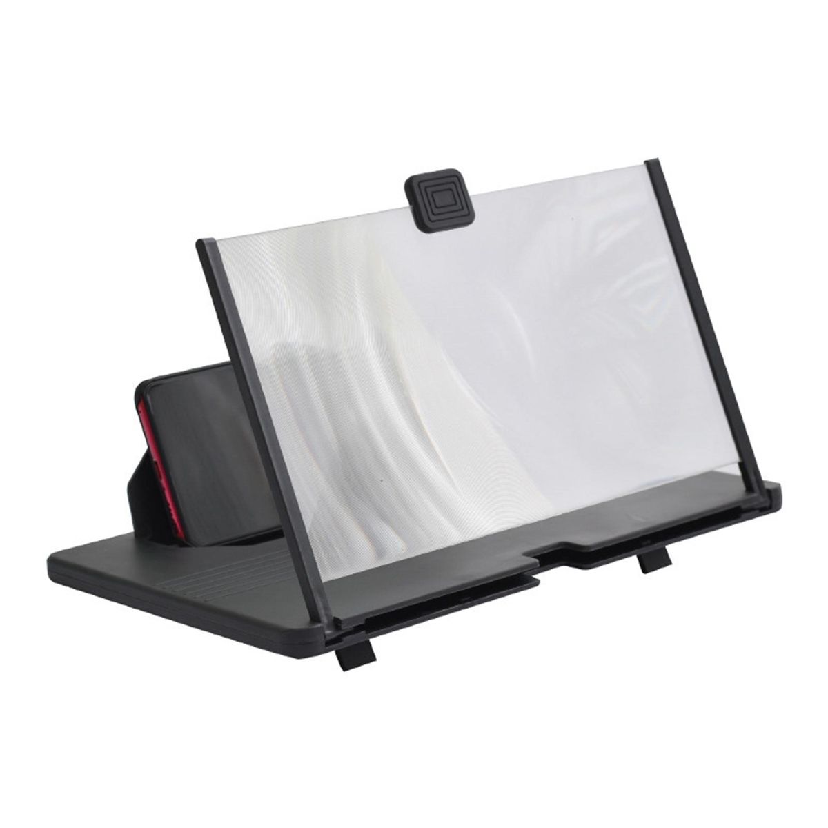Phone Screen Enlarger Videos Games Cell Phone Stand Screen Amplifier Black