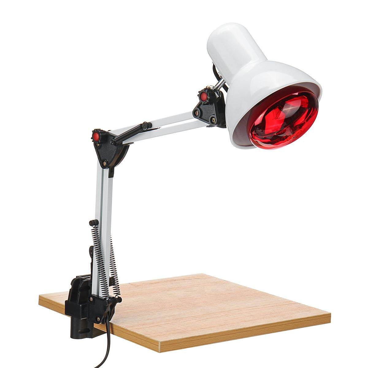 220V 100W Floor Stand Infrared Heat Lamp Therapy Physiotherapy Light Pain Relief