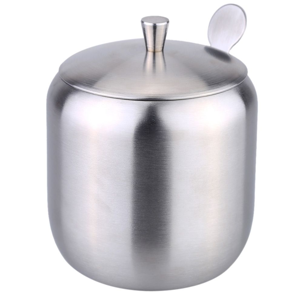 Stainless Steel Drum Shaped Cruet Seasoning Pot Sugar Coffee
