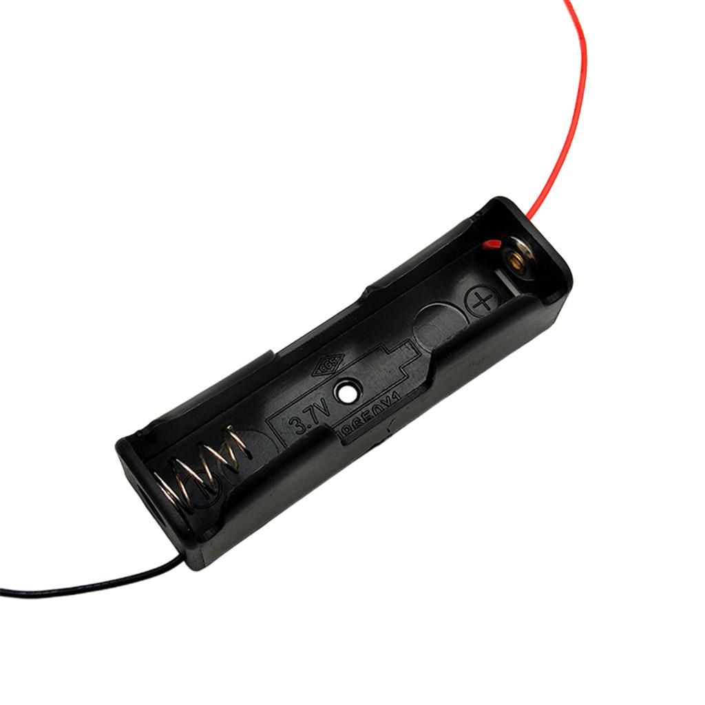Black 18650 Acrylic  Box 3.15x0.83x0.71in Charging Stand