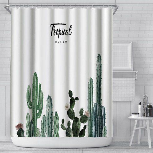 Daily Friends Nordic Modern Toilet Bathroom Shower Curtain