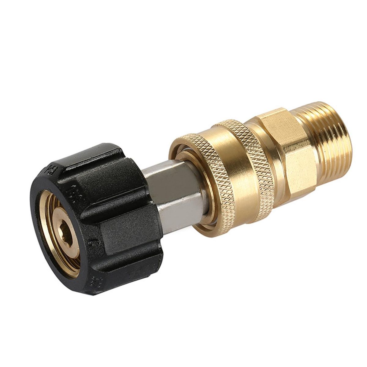 1 Set Pressure Washer Connector Pressure Washer Male Female Fitting Golden