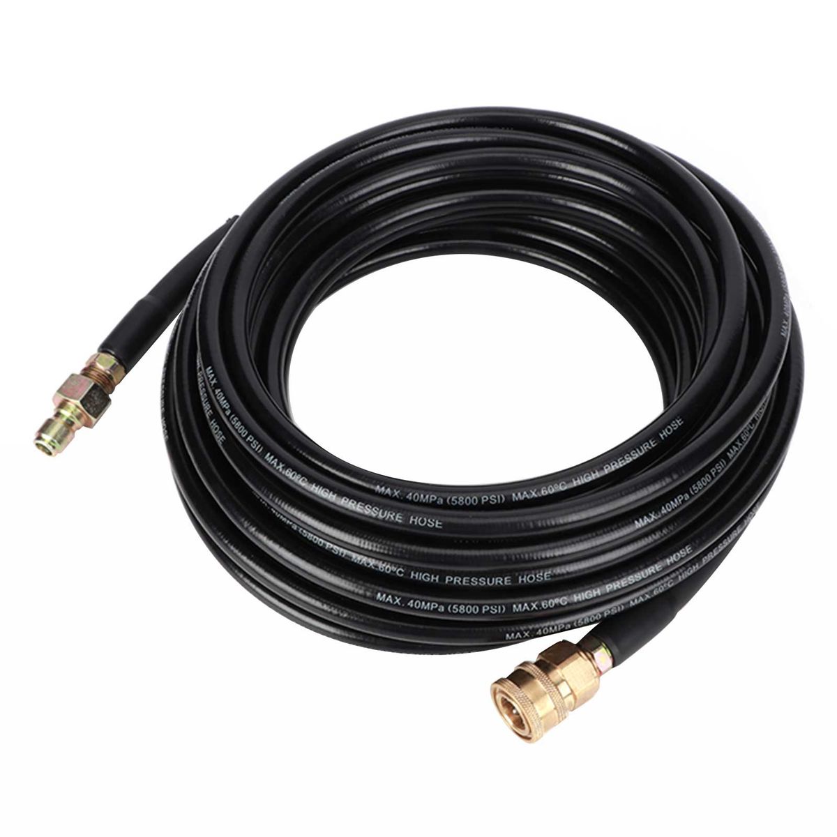 5800PSI 50ft High Pressure Washer Tube Cleaning Hose 3/8inch