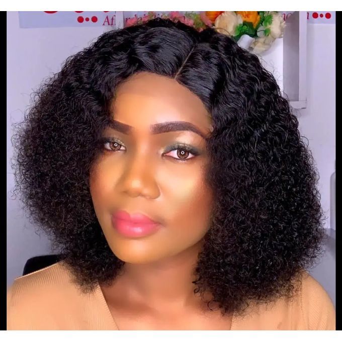 Water Wave Curly Hair Wig With One Part Closure