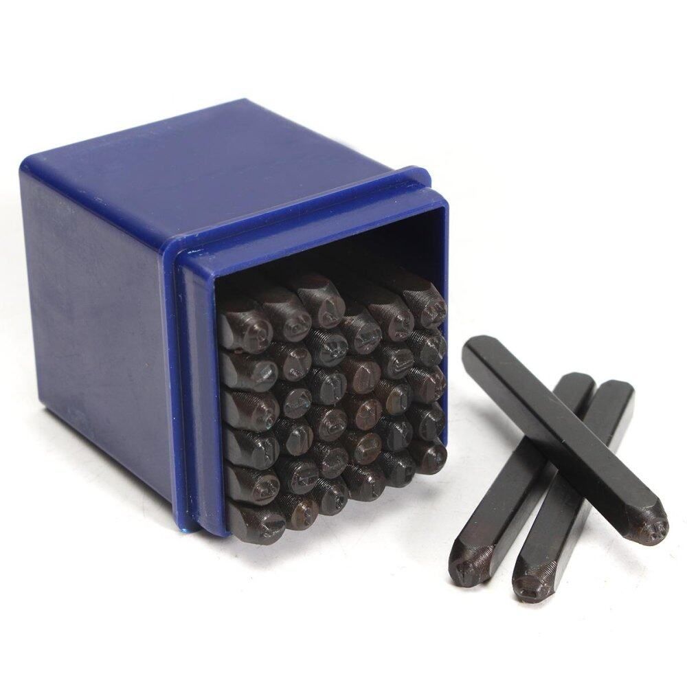 36Pcs 3mm(1/8'')Letter & Number Punch Stamp Steel Alphabet Stamping Pressing Kit