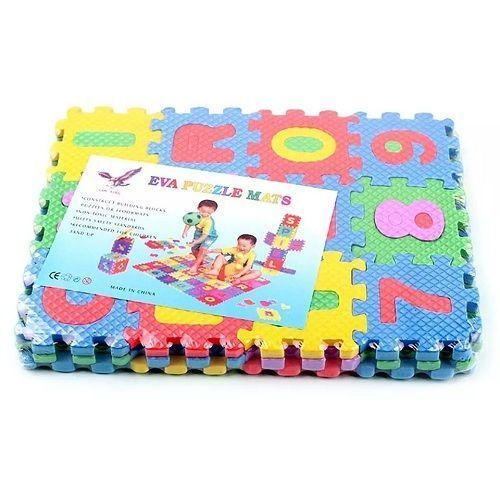 Kids Eva Puzzle Mats Alphabet Nd Numbers- Multicolor Medium