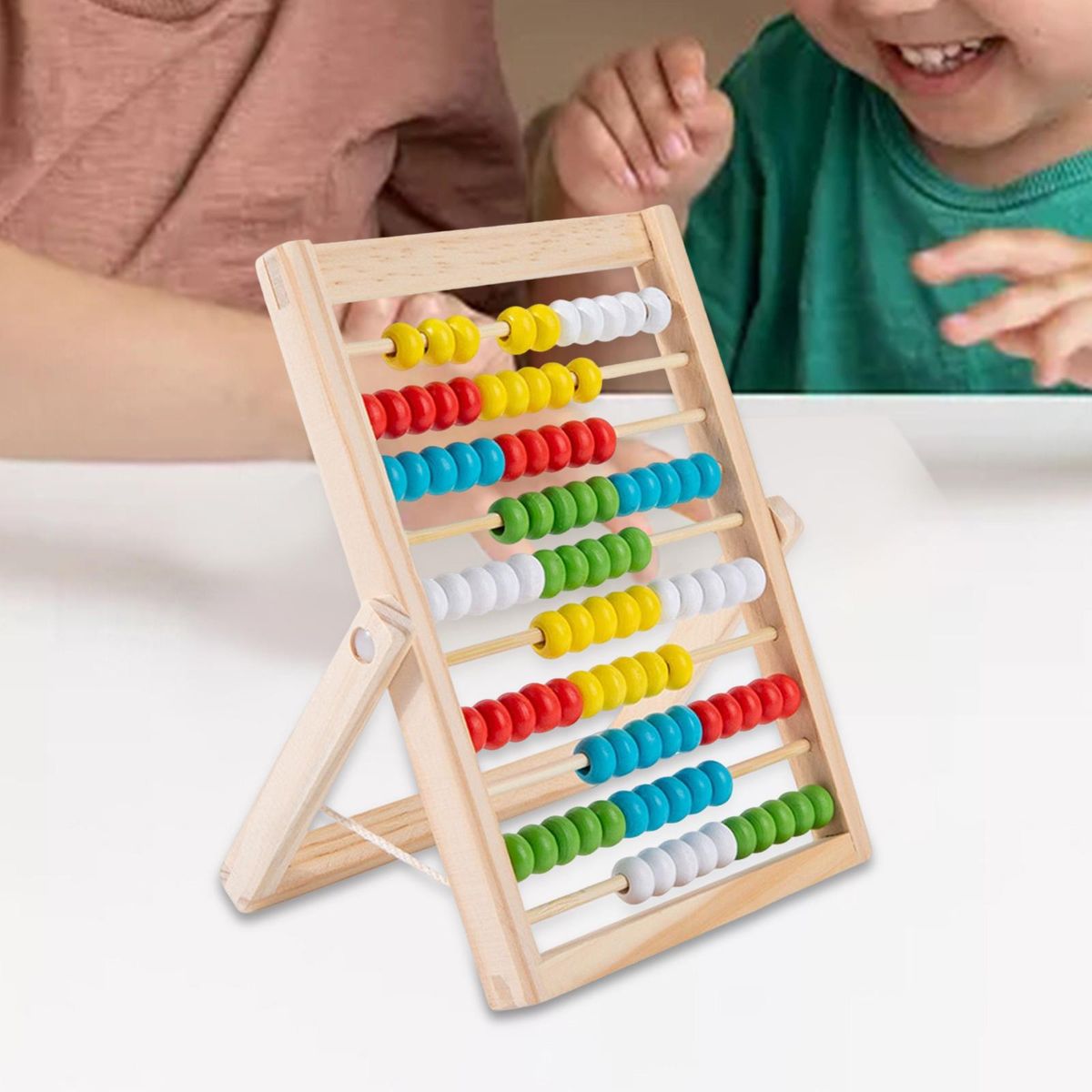 Wooden Abacus Classic Counting Tool,Addition And