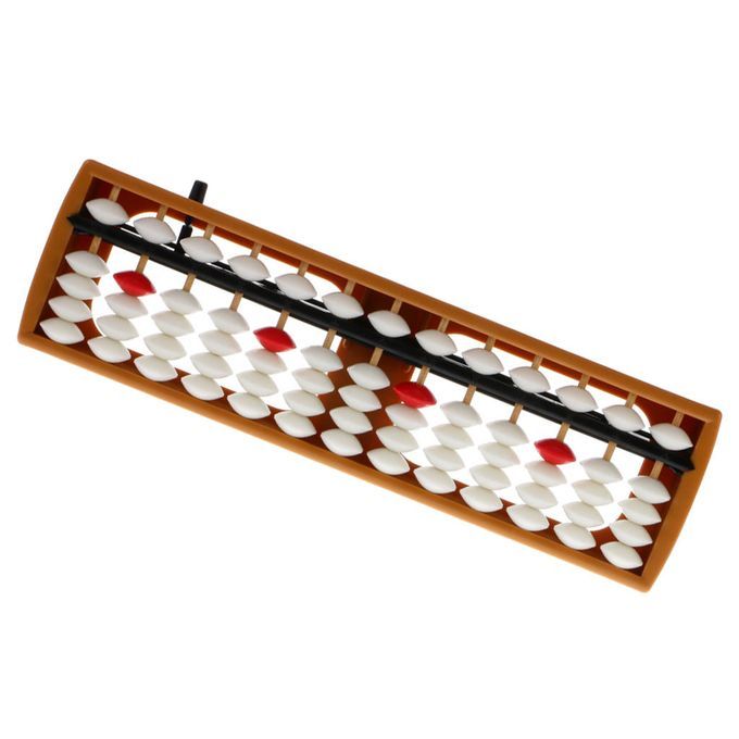 13 Rods Plastic White Beads Abacus Count Number Preschool Math 5
