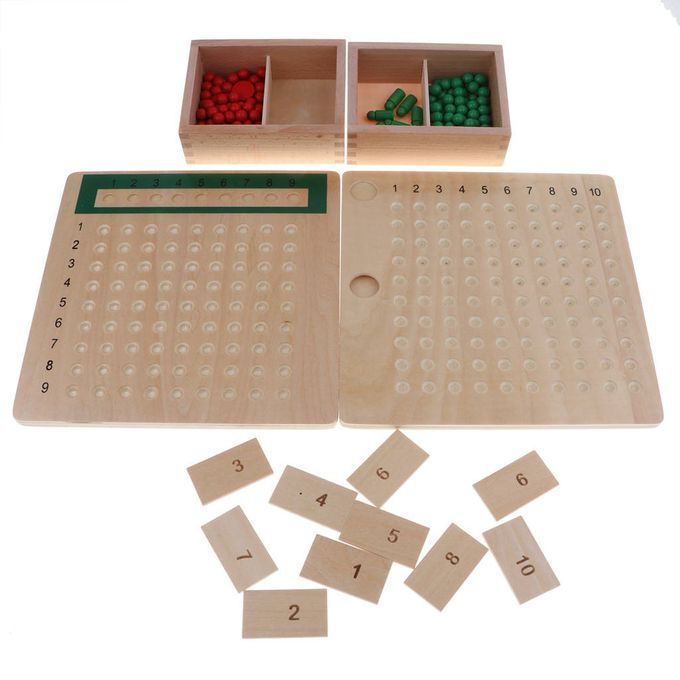 Montessori Multiply & Divide Boards Set Children Math Learning Wooden