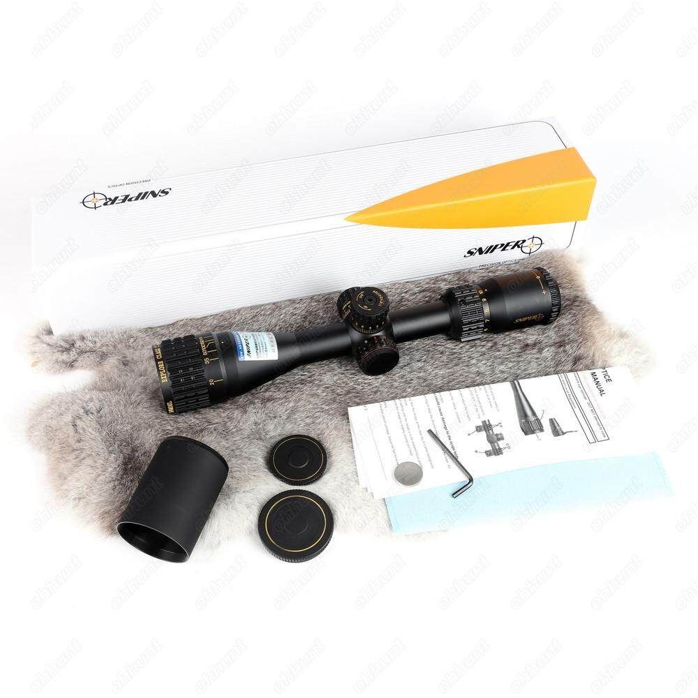 NT 3.5-10X40 AOGL Hunting Riflescopes Optical Sight Full Size Glass Etched Reticle RGB Illuminated Airgun Scope