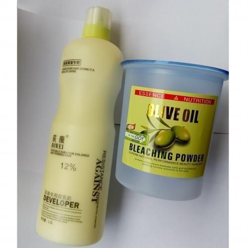 Hair Bleaching Powder & Developer -(Gold)