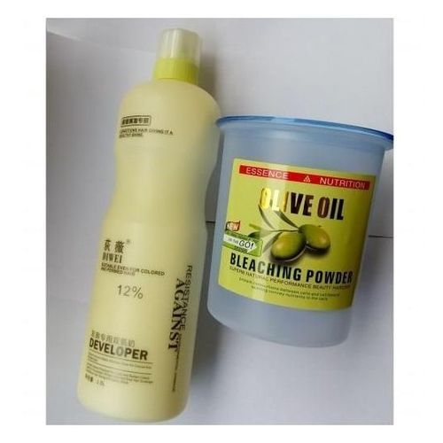 Olive Bleaching Powder And Developer-(Gold)