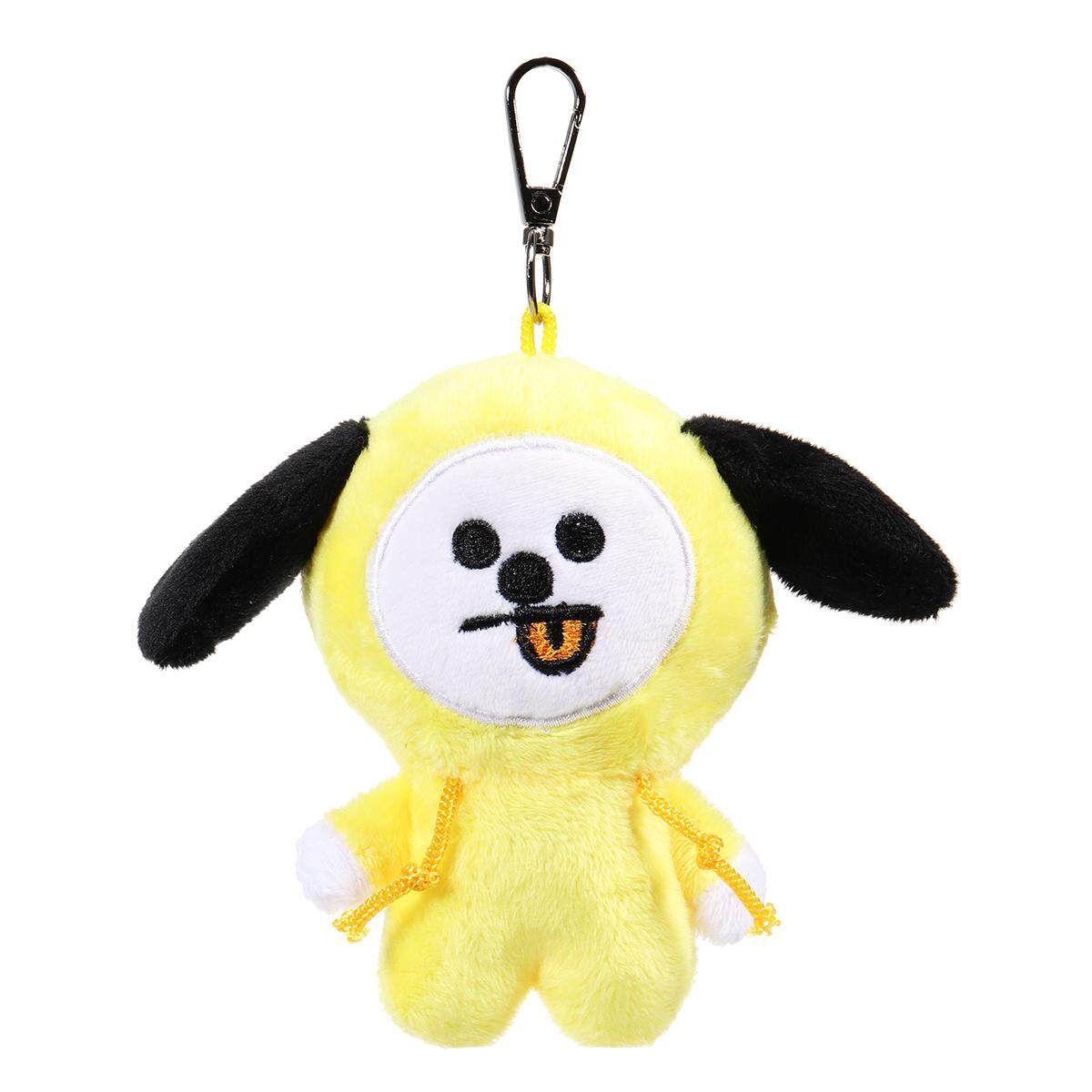 Plush Keychain Key Ring Doll Toy For KPOP BTS BT21 CHIMMY COOKY MANG KOYA SHOOKY Yellow Dog