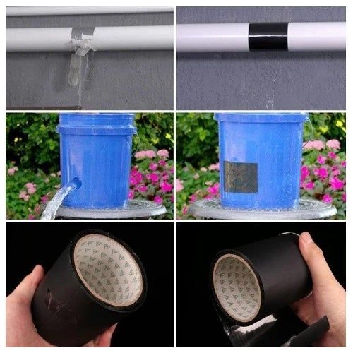 Waterproof Leakage Flex Tape Repair For Borehole Tanks Plastics Pipes,