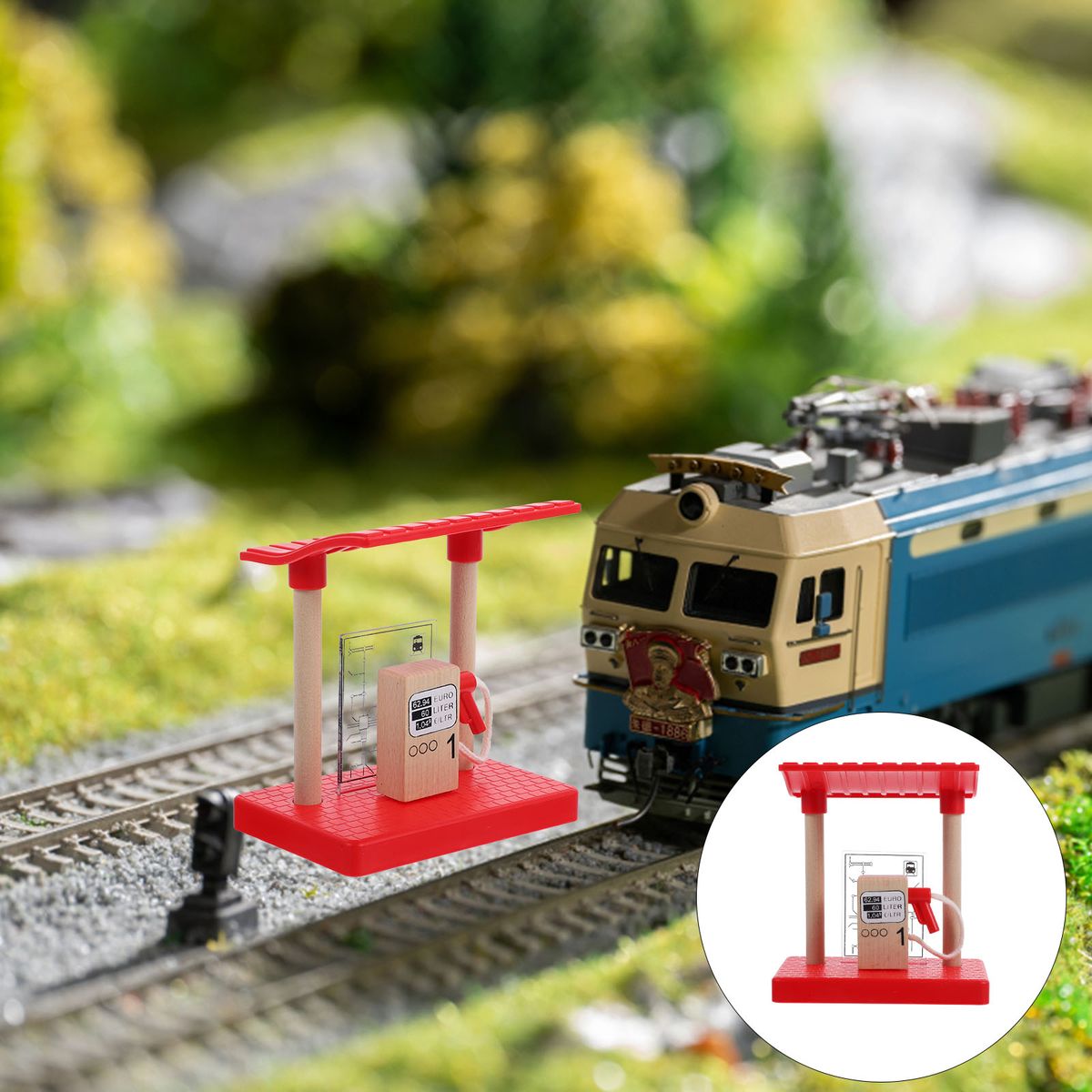 Train TraAccessories Kids Bulk Toys RoadbloFor Playing Model Decorate Simulation Railway DIY Wood Child Children