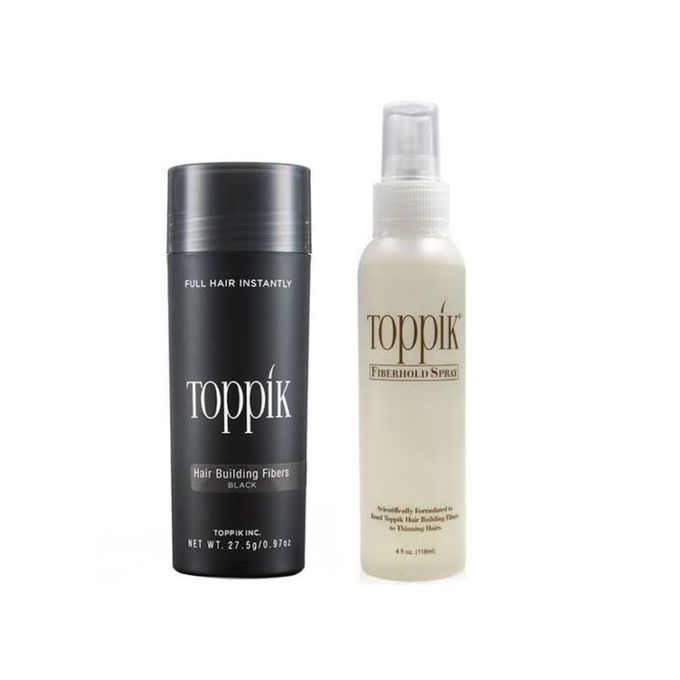 27.5g Black Hair Building Fiber + Holding Spray
